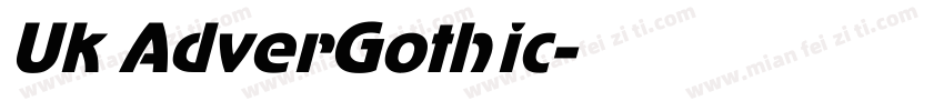 Uk AdverGothic字体转换